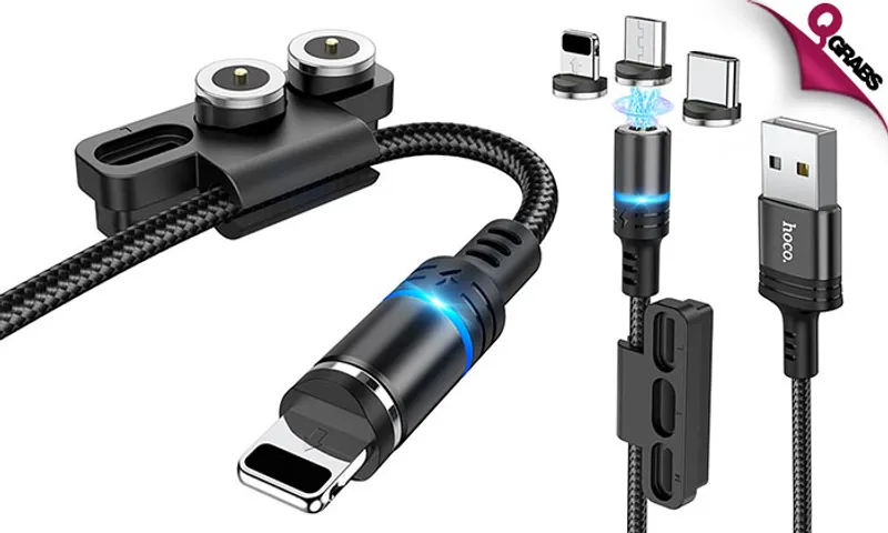 3-in-1 Magnetic Charging Data Cable!